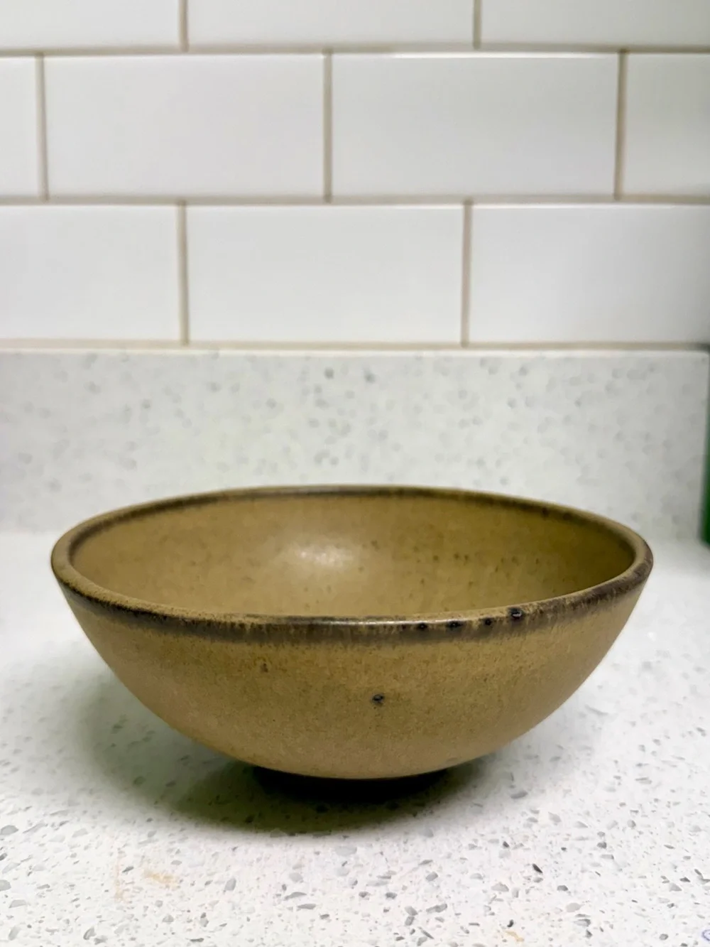 Set of 2 West Elm Olive Green Ceramic Serving Bowl